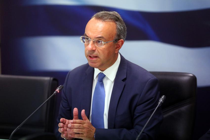 Ο υπουργός Οικονομικών Χρήστος Σταϊκούρας κάνει δηλώσεις στον Τύπο για την εξειδίκευση των οικονομικών μέτρων που ανακοίνωσε ο Πρωθυπουργός στην 85η Διεθνή Έκθεση Θεσσαλονίκης, Αθήνα Δευτέρα 13 Σεπτεμβρίου 2021.  ΑΠΕ-ΜΠΕ/ΑΠΕ-ΜΠΕ/ΟΡΕΣΤΗΣ ΠΑΝΑΓΙΩΤΟΥ